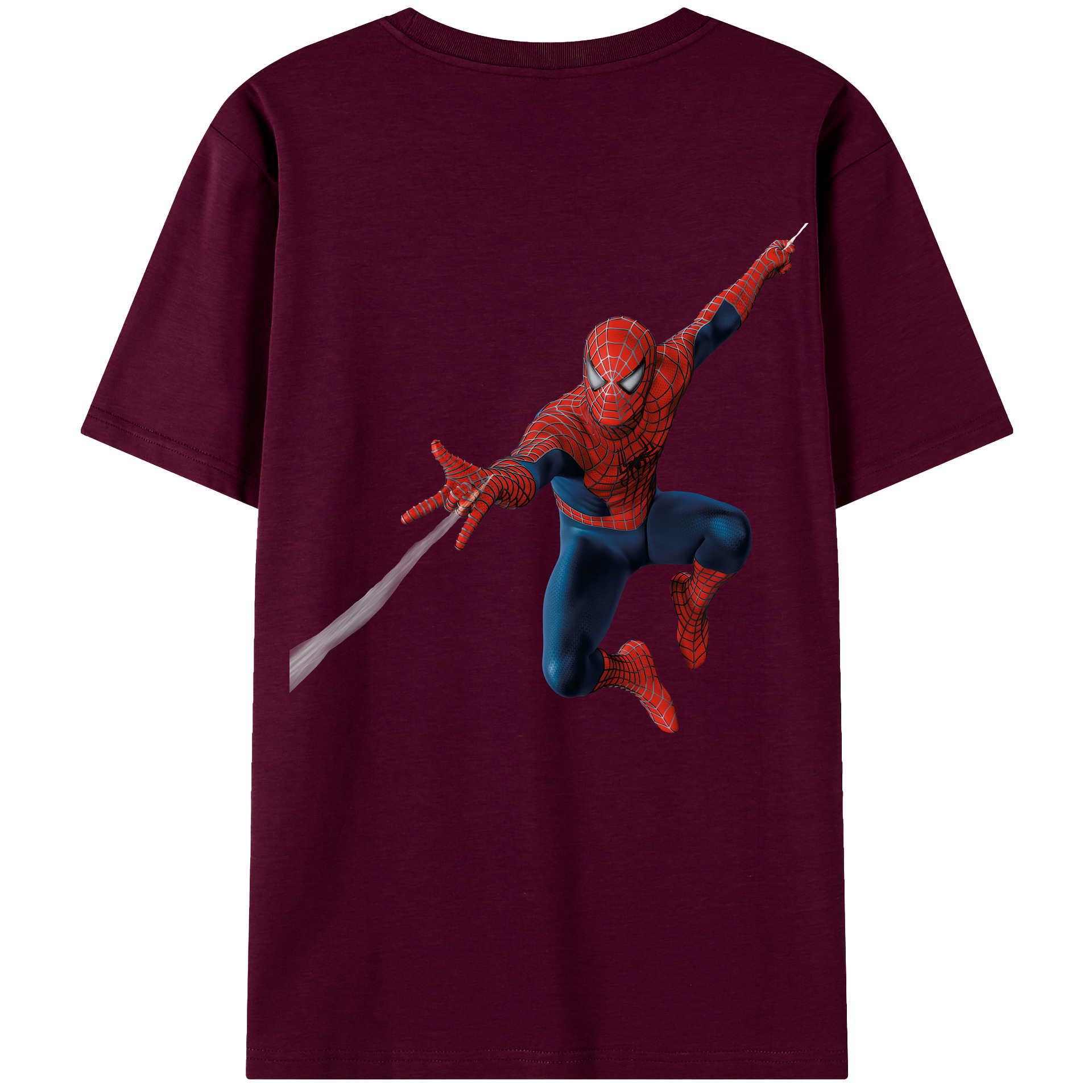 （画像用） Spider Man スパイダーマン レディース半袖Tシャツ(バックプリント)
